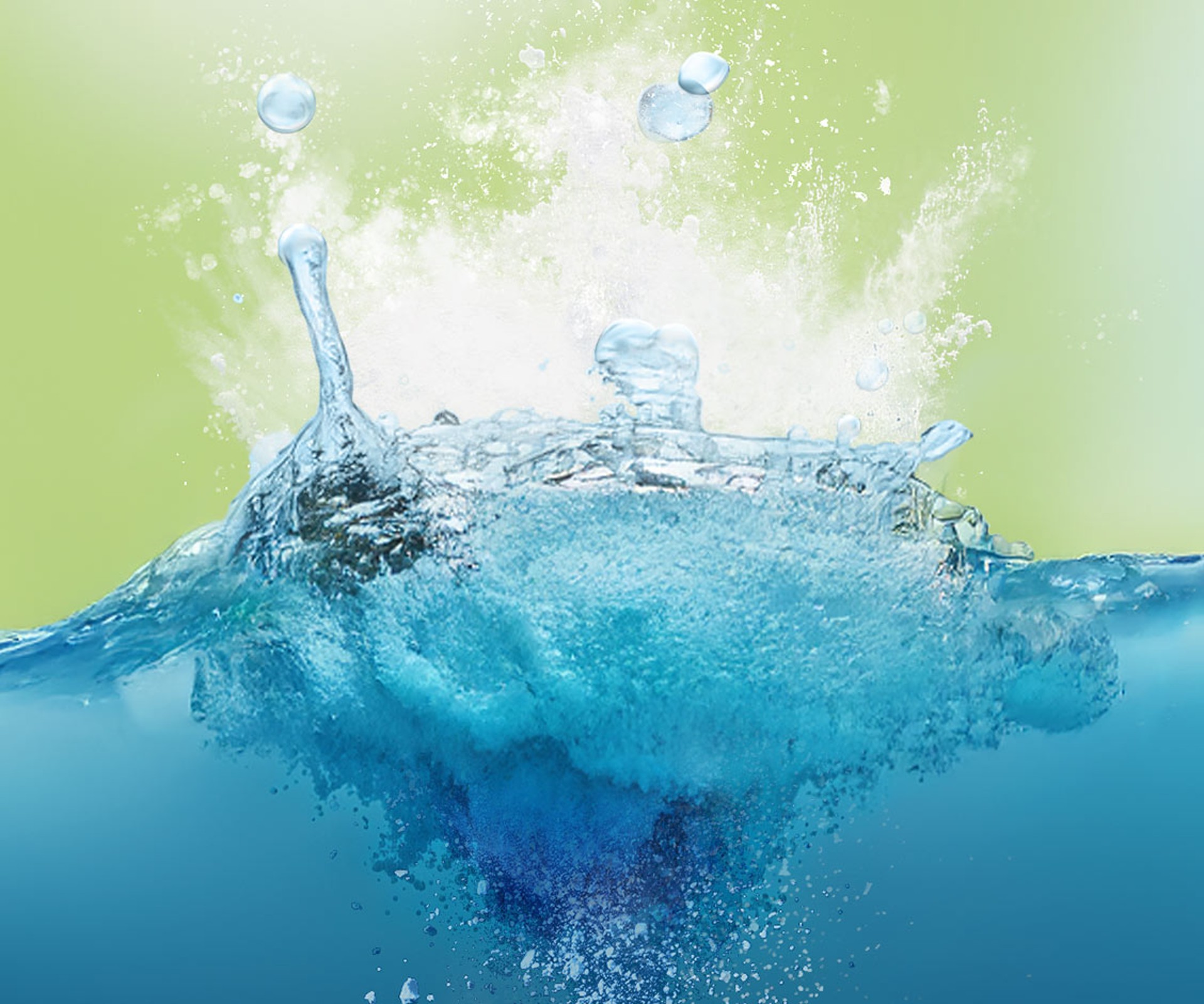 Soda und Wasser