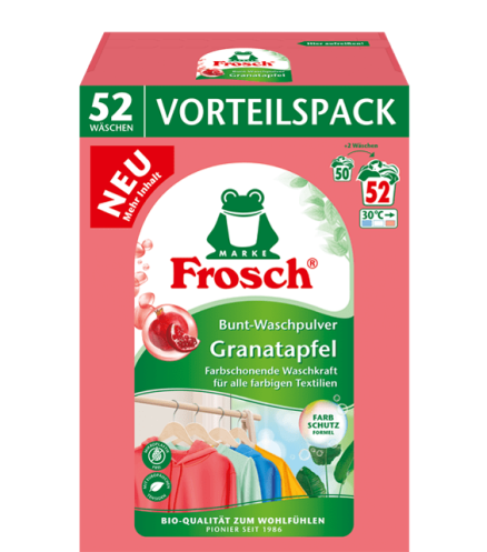Frosch Buntwaschmittel Granatapfel 3,432kg