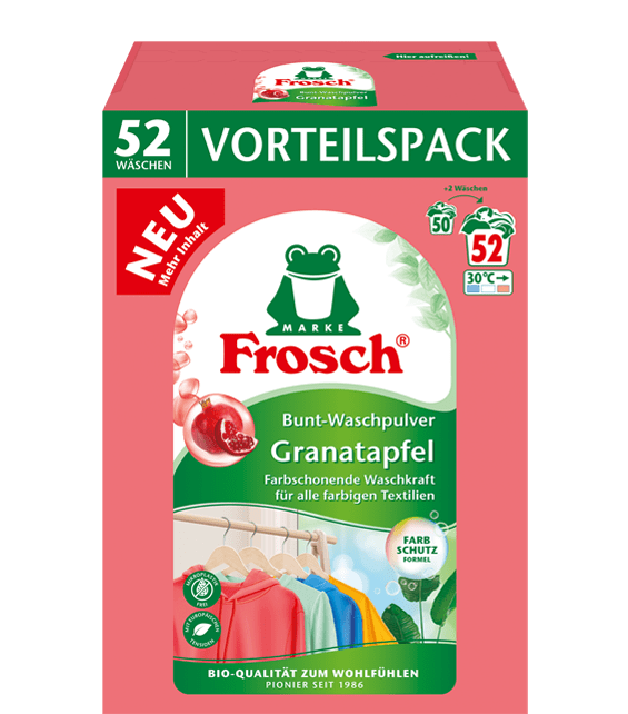 Frosch Buntwaschmittel Granatapfel 3,432kg