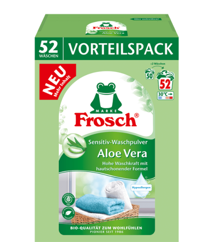 Frosch Sensitiv Waschpulver Aloe Vera 3,432