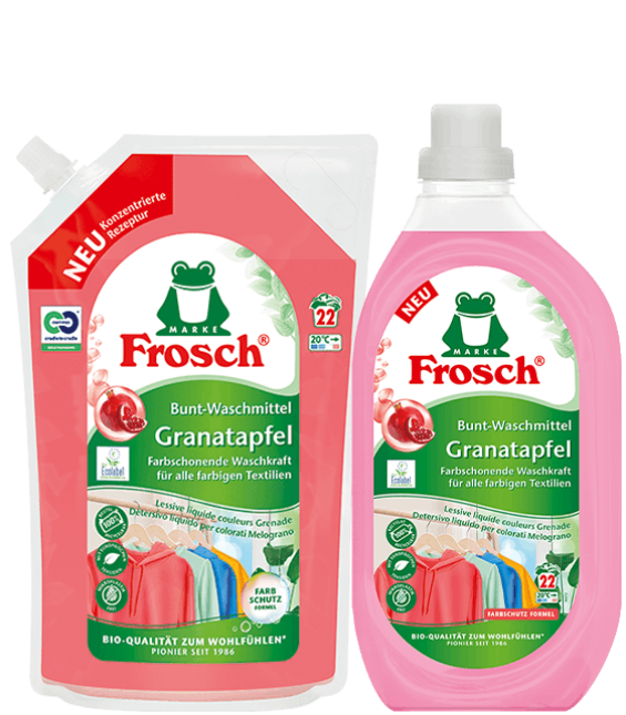 Frosch Bunt-Waschmittel Granatapfel